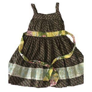 Matilda Jane Girls Allison Dress House Of Clouds Floral Blue size 6